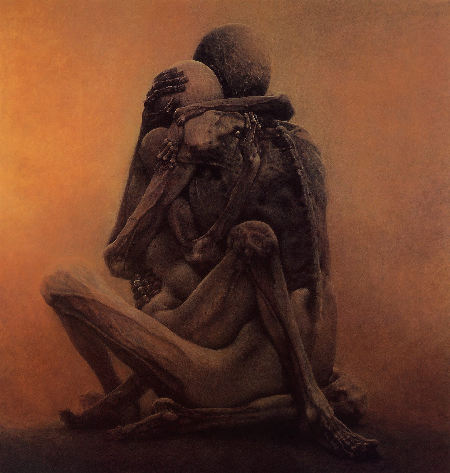 Zdzisław Beksiński, Untitled, 1984. Zdzisław Beksiński, Untitled, 1984.