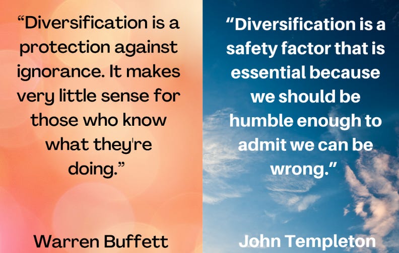 Buffet vs Templeton on Diversification