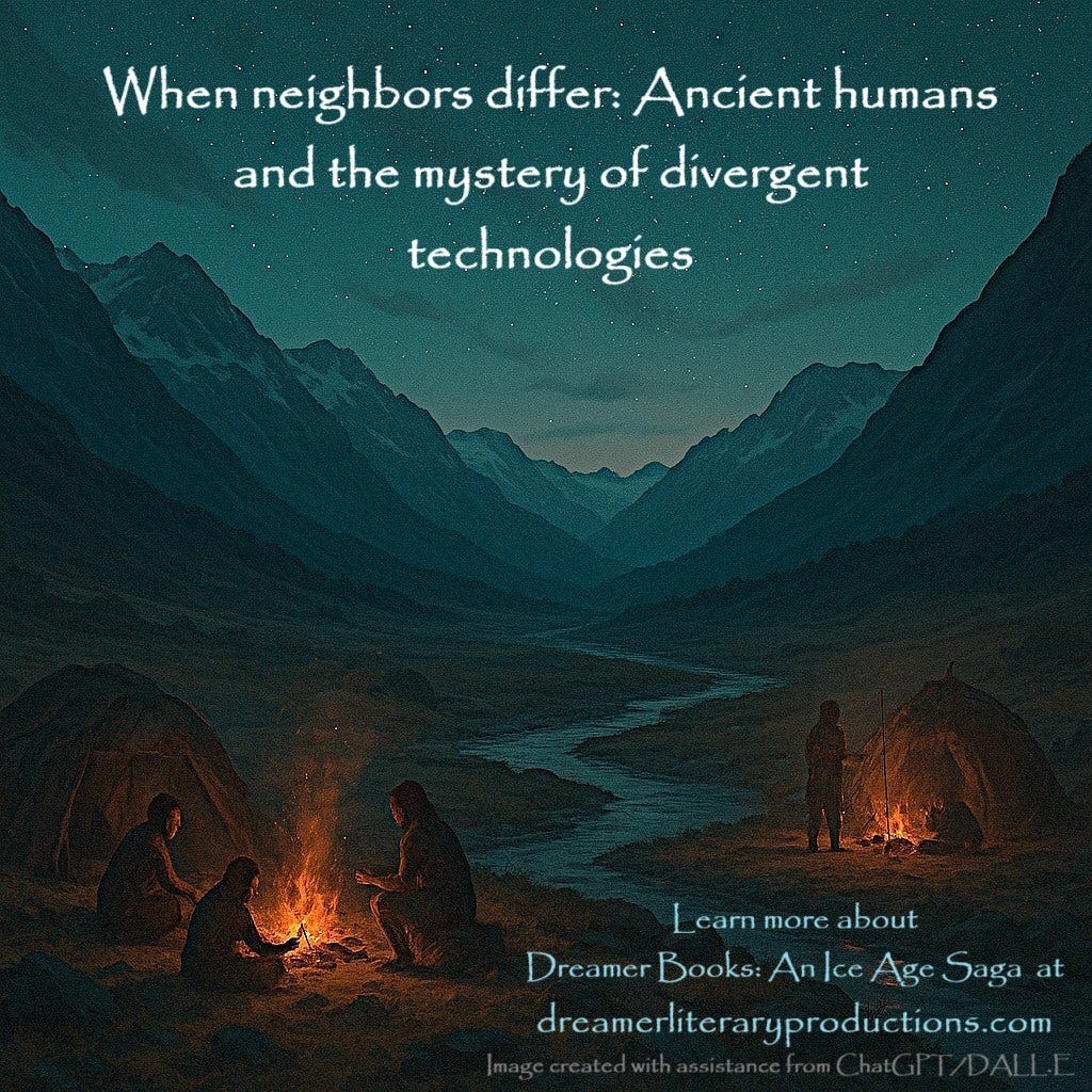 Ancient Human Populations and Their Diverging Technologies