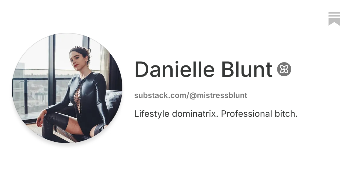 Danielle Blunt | Substack
