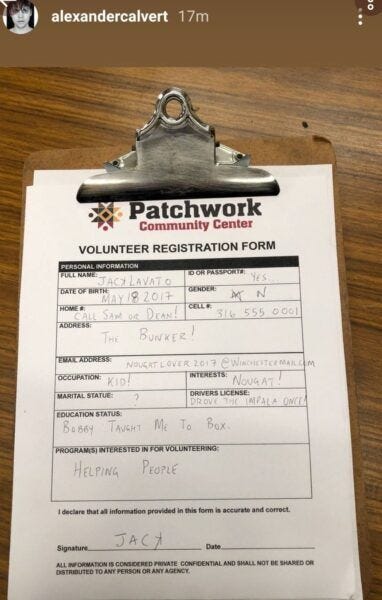 Patwork religion sign up sheet with jacks name SPN 1515 Patwork religion sign up sheet with jacks name SPN 1515