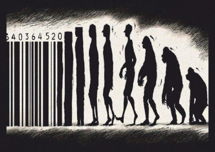 HUMAN BARCODE STICKER (10 units) HUMAN BARCODE STICKER (10 units)
