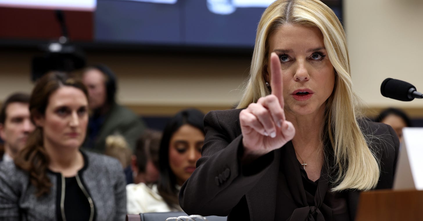 Pam Bondi will testify before Congress on Friday : NPR