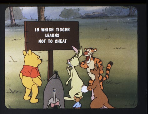 A series of opening titles for filmstrips by The Walt Disney Educational Media Company. "advice on Lice and Life Part 1." "Tigger Learns Not to Cheat." "Our Body Systems: An Overview." "Pooh Catches Spring Fever." You--and Your Ears." "No. 929: The Secret of the Pentagram." "Great Women of the 20th Century." "The Story of Menstruation."