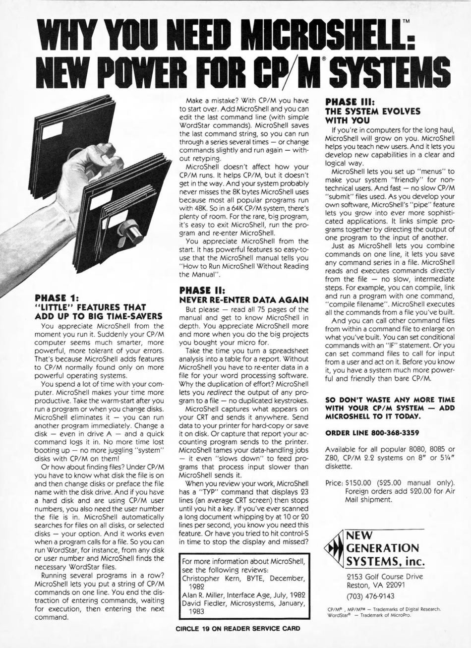 From the September 1983 issue of Microsystems magazine