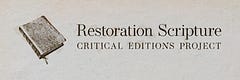 Restoration Scripture Critical Editions Project