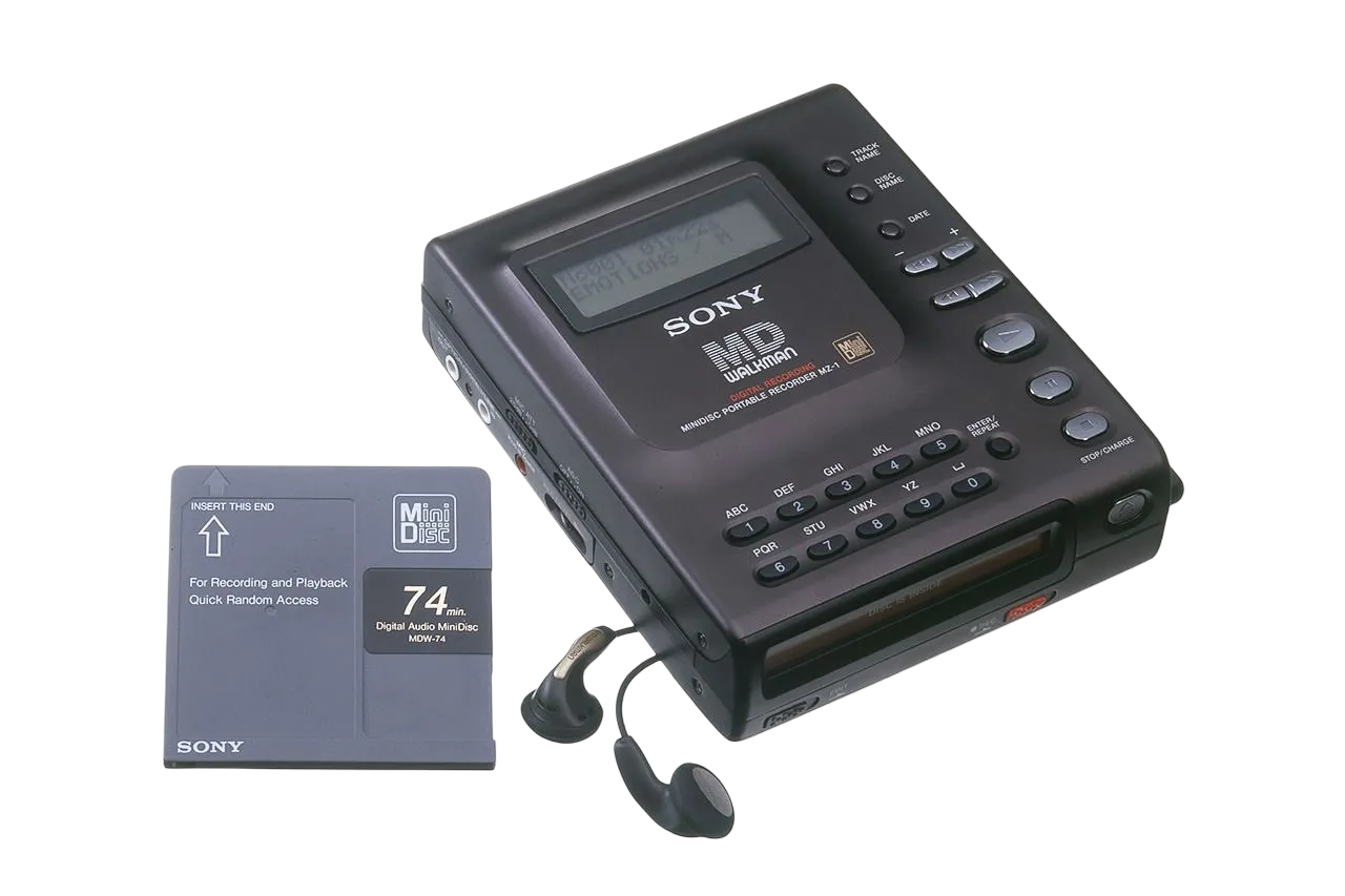 ポータブルプレーヤー SONY MINIDISC PORTABLE RECORDER MZ-1 Sony MZ-1 MiniDisc MD Recorder Portable minidisc JUNK