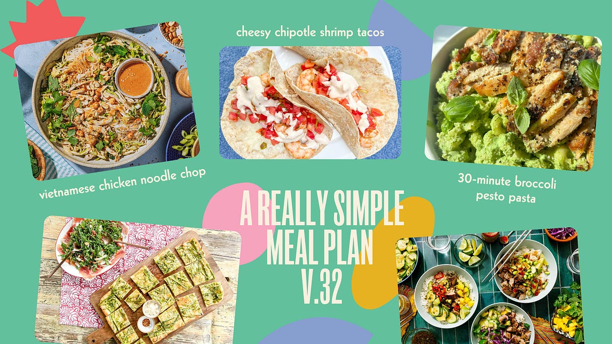 Simple Meals Roster a really simple meal plan v.32