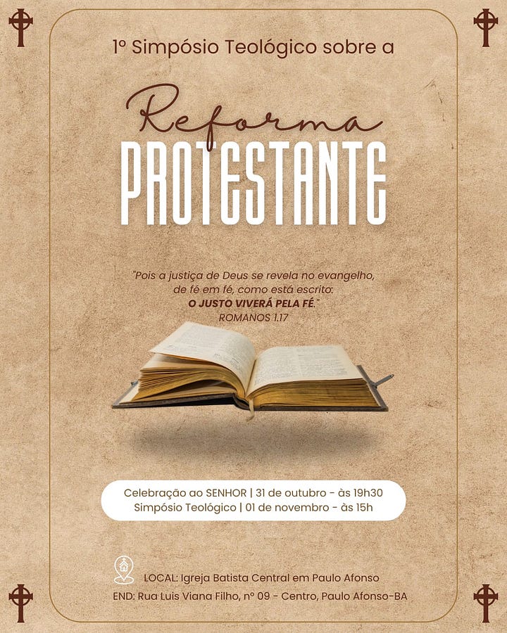 1o Simpósito Teológico da Reforma Protestante