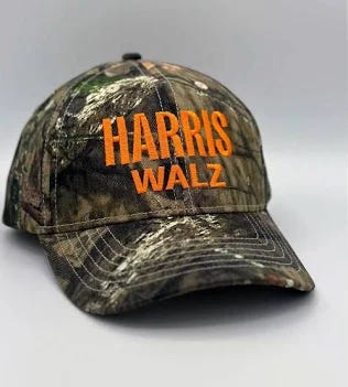 Harris-Walz Embroidered Camo Hat