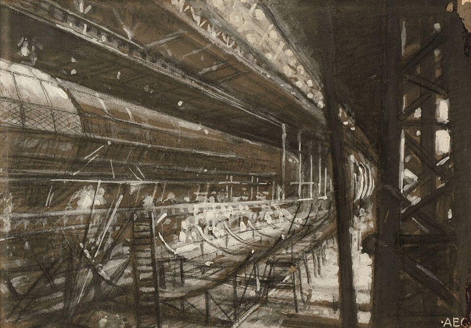 File:Interior of a Hangar with Airship by Alfred Egerton Cooper.jpg File:Interior of a Hangar with Airship by Alfred Egerton Cooper.jpg