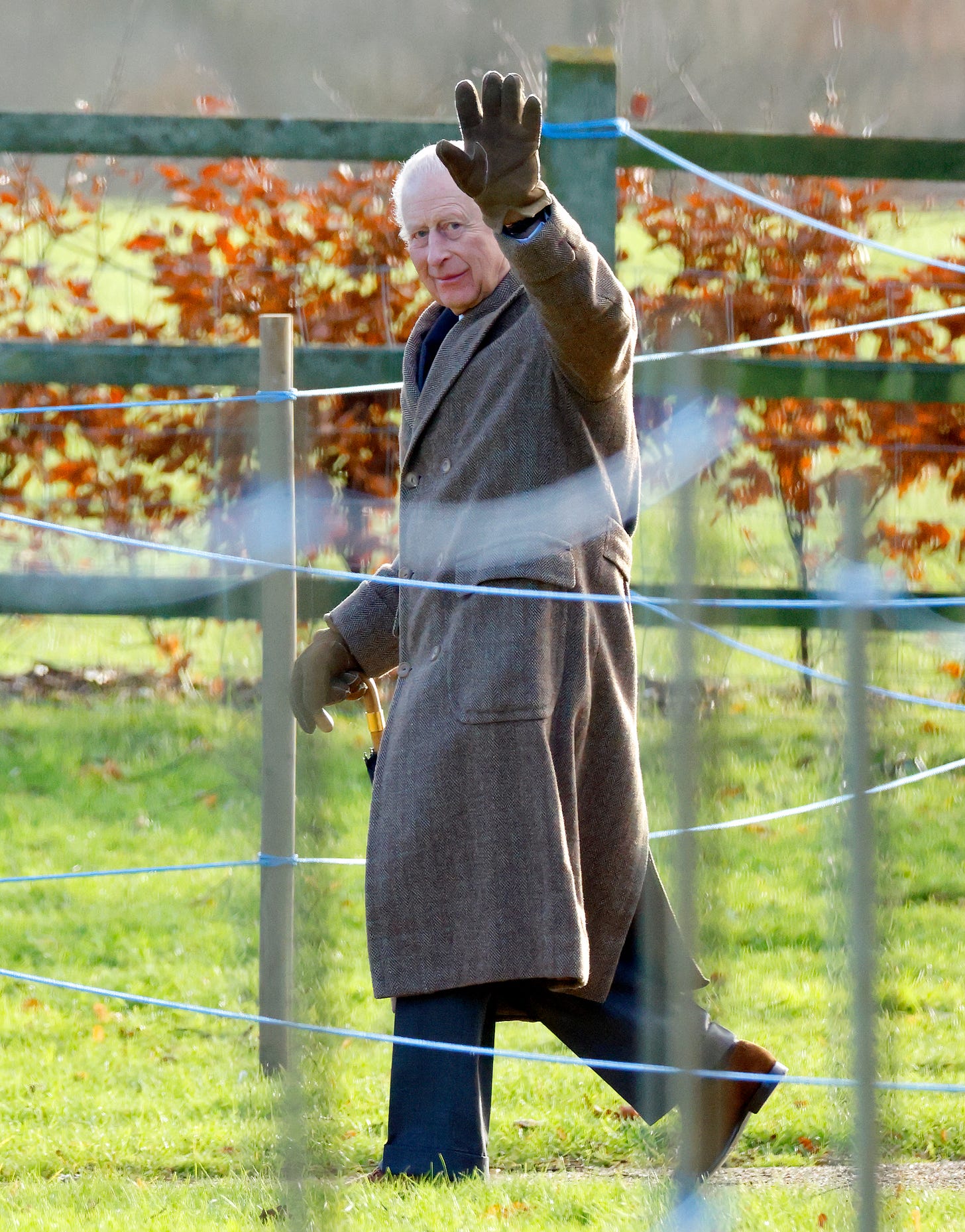 Prince Charles waving