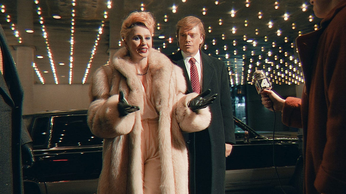 Pressebilde fra filmen The Apprentice, om Donald Trump og Ivana Trump