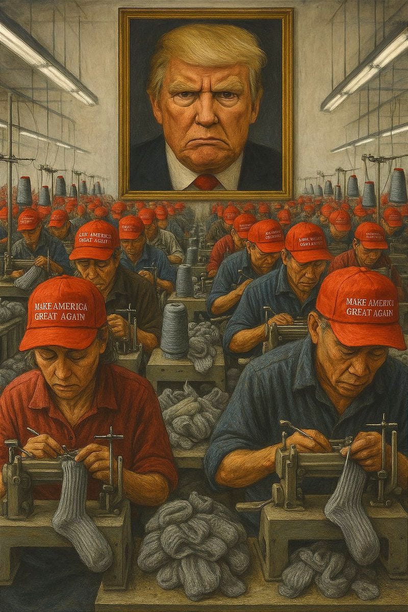 May be an image of ‎1 person and ‎text that says '‎ン CIKAMER GGATAGA NAKE NAKEAMERIC MERIC GREAT GREATAGAIN AGAIN MAKEAMC MAKE GREAT م 产品‎'‎‎