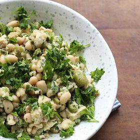 No Mayo Tuna and White Bean Salad