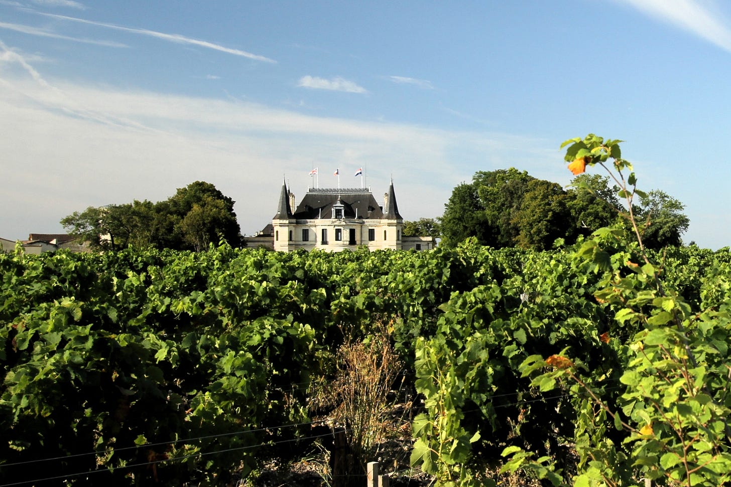 I went to France once, and all I took was this lousy photo of a little known Chateau in Bordeaux.