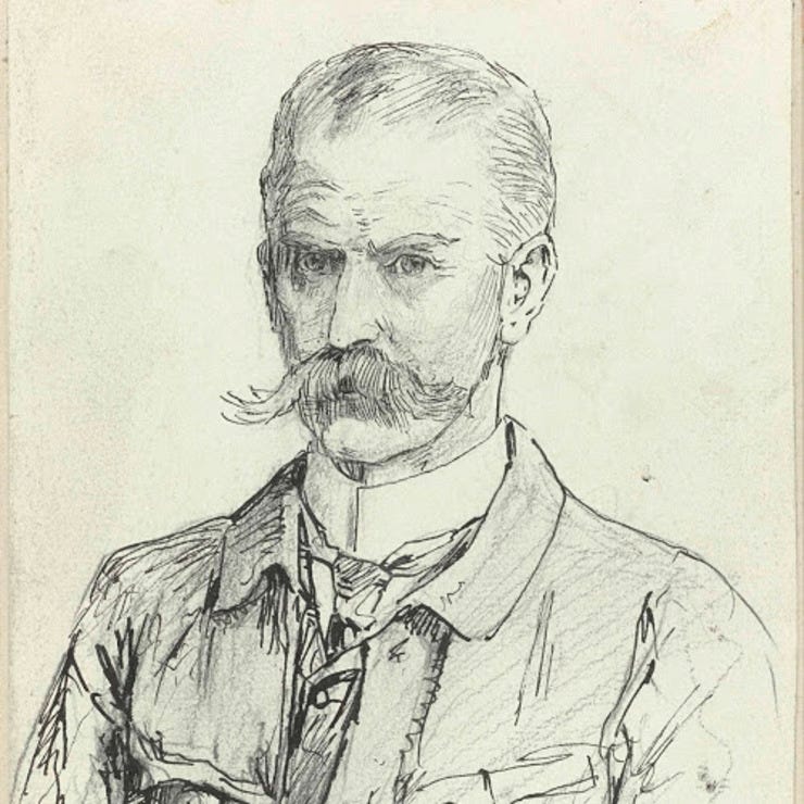 'Zelfportret' 1911 - pen op papier: Jan Hoynck van Papendrecht (coll. Rijksmuseum Amsterdam)