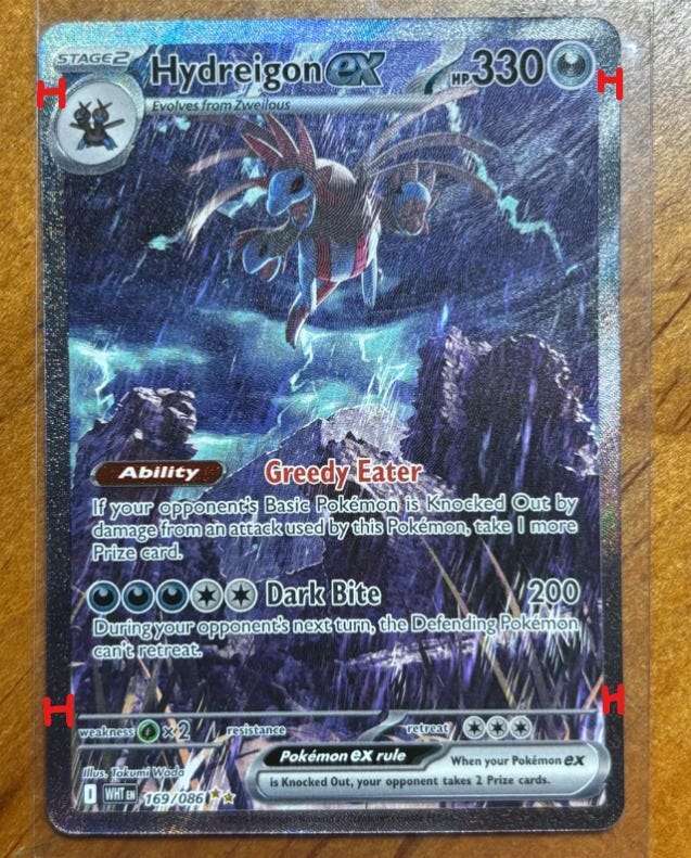 Hydreigon ex #169 with centering slant Hydreigon ex #169 with centering slant