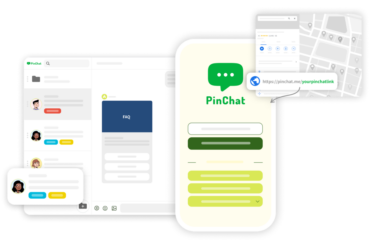 在 Google Maps 很難吸引顧客嗎？給在 Google Maps 上經營商家的老闆，3 個使用 PinChat 商務即時通訊工具的場景，幫助你提升和顧客互動的體驗、增加他們來店消費的意願