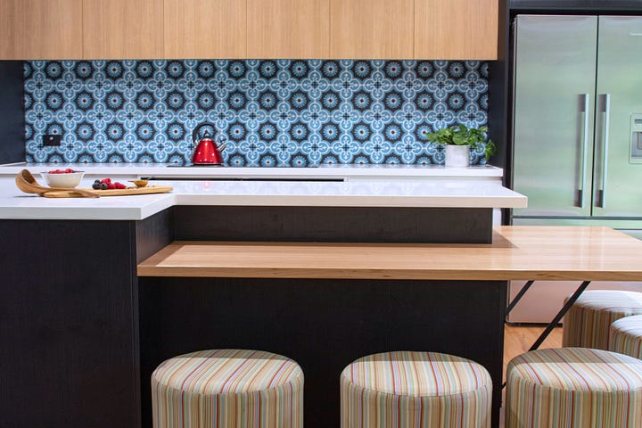 large open plan family kitchen and mudroom in Crafers, Adelaide, designed by Plush Design Interiors and Penelope Herbert