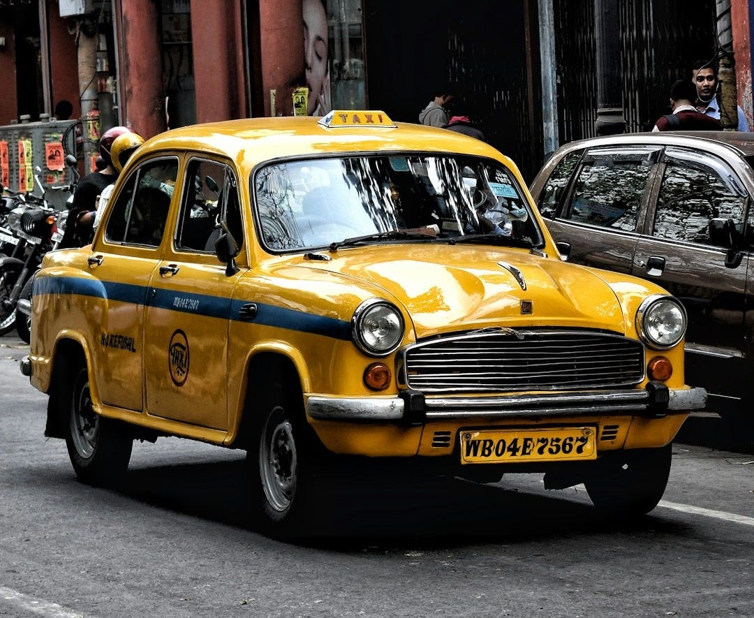 yellow taxi cab