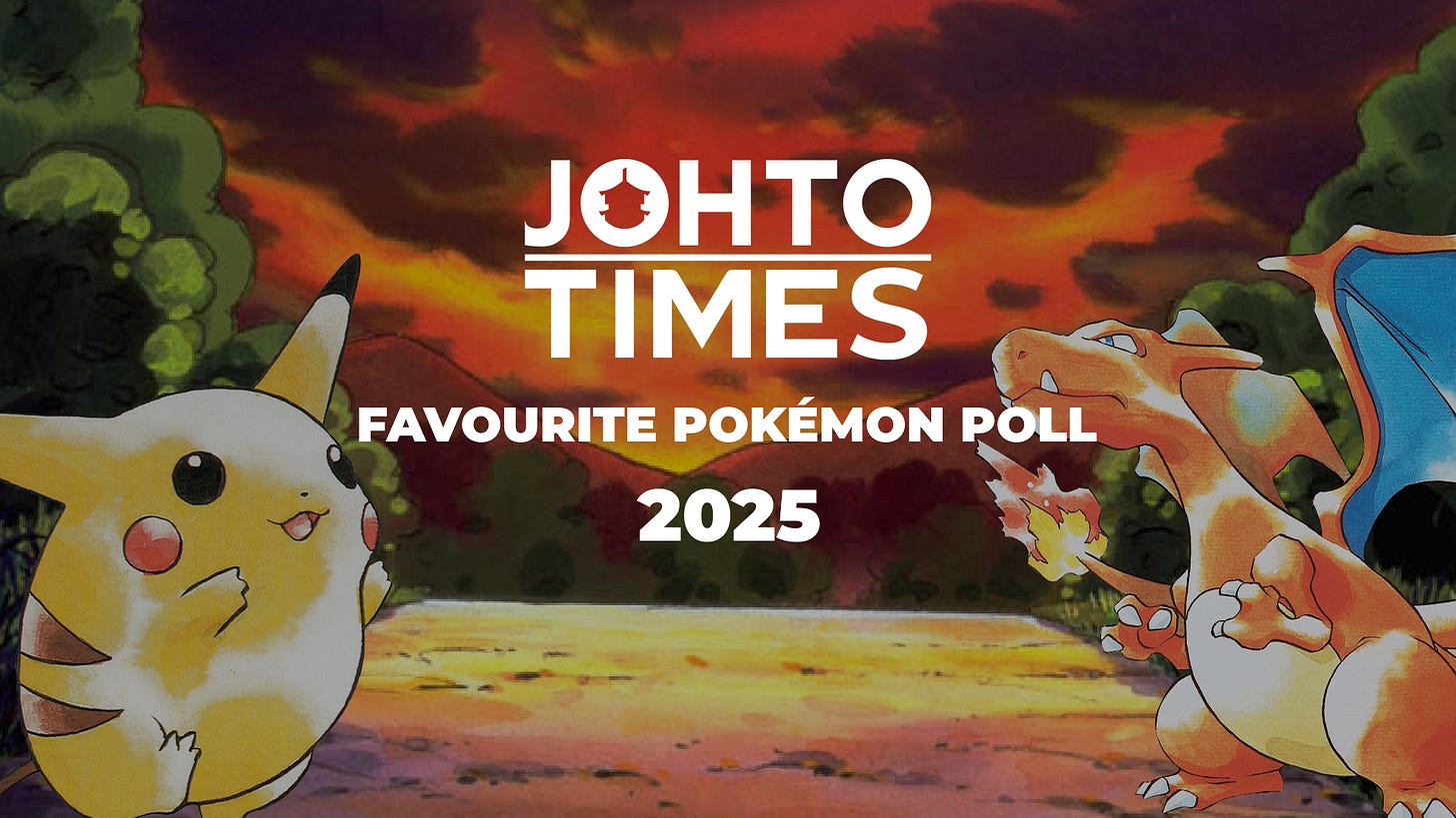 Vote for your favourite Pokémon in our poll, and encourage your friends to do the same!