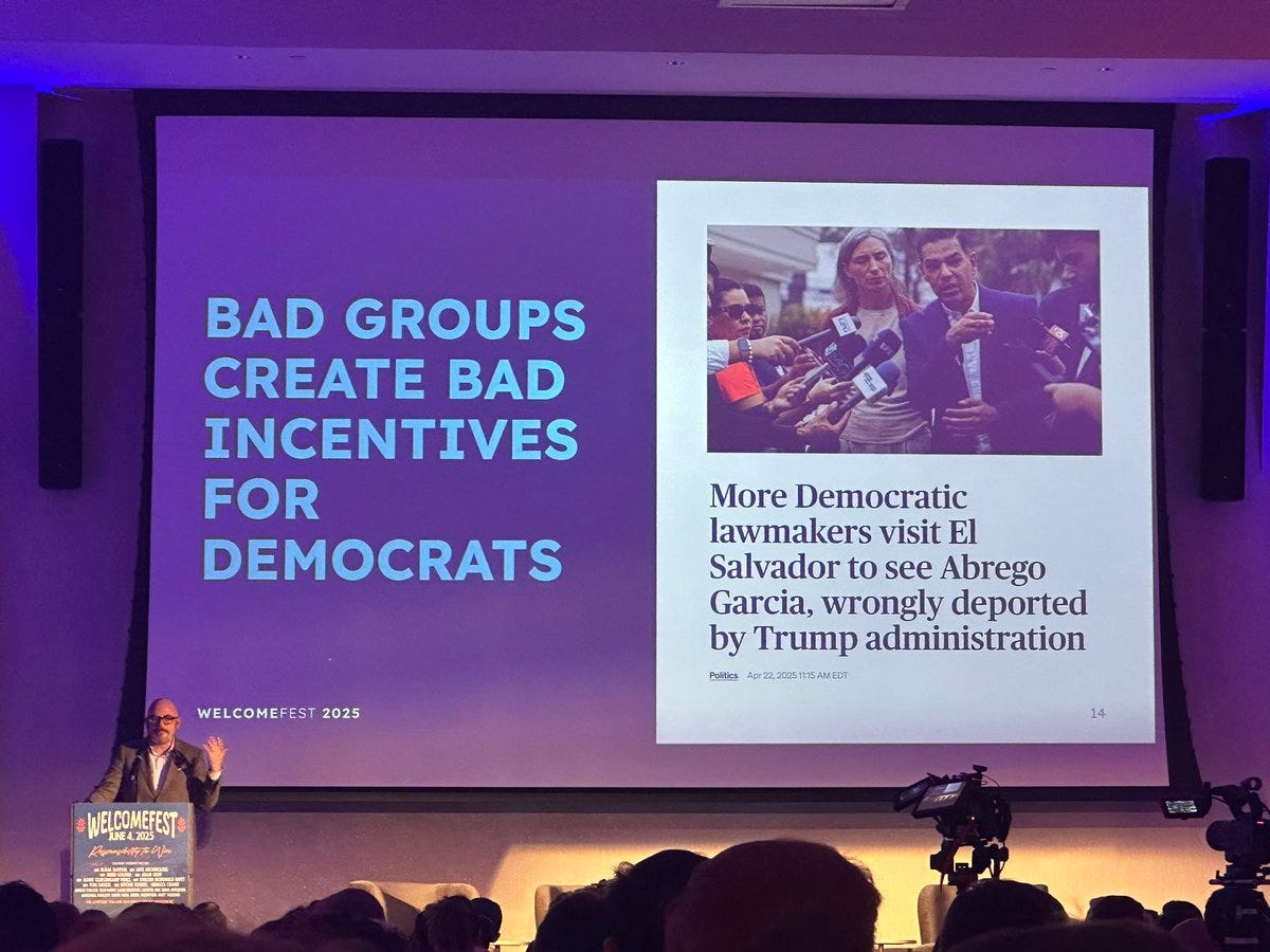 Matt Yglesias at WelcomeFest argues that Democrats keep losing because they  keep supporting bad groups of people.