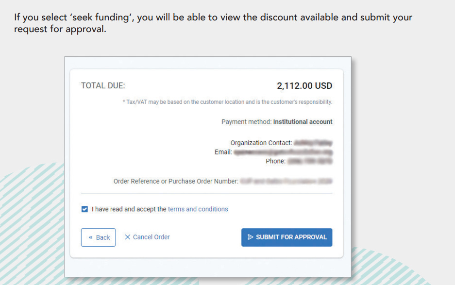 Image showing an APC cost of $2,112.