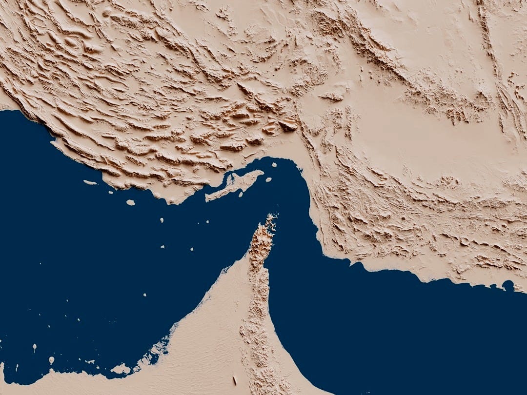 Strait of hormuz between iran and oman