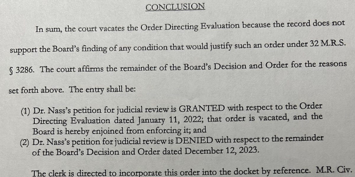 I got a judge's ruling on my appeal of the Board rulings nearly 2 weeks ago, but was traveling to Salt Lake, then Austin, then DC.  Finally was able to study it and provide my lawyers my impression.