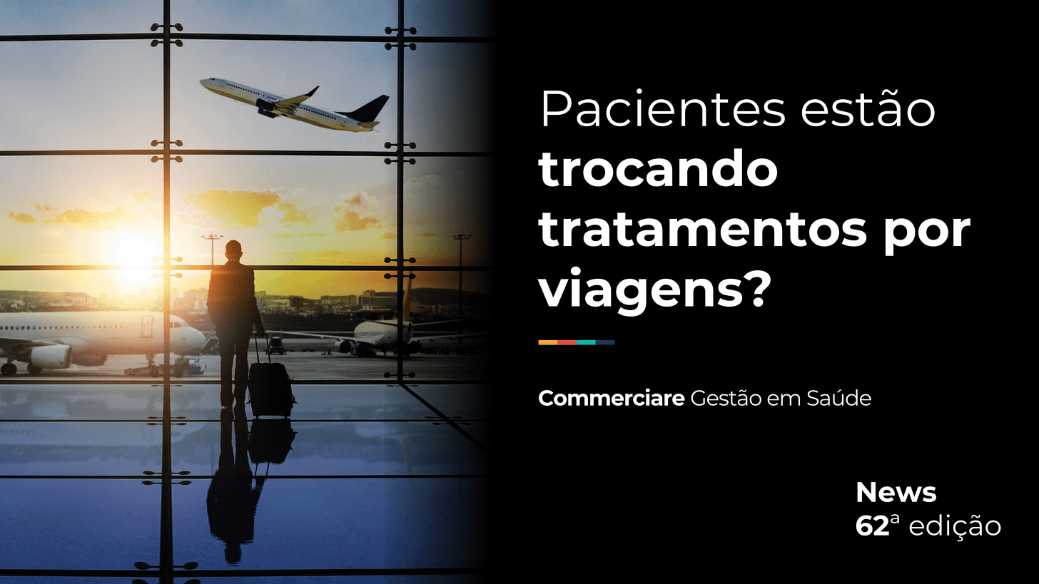 News #62 – Pacientes estão trocando tratamentos por viagens?