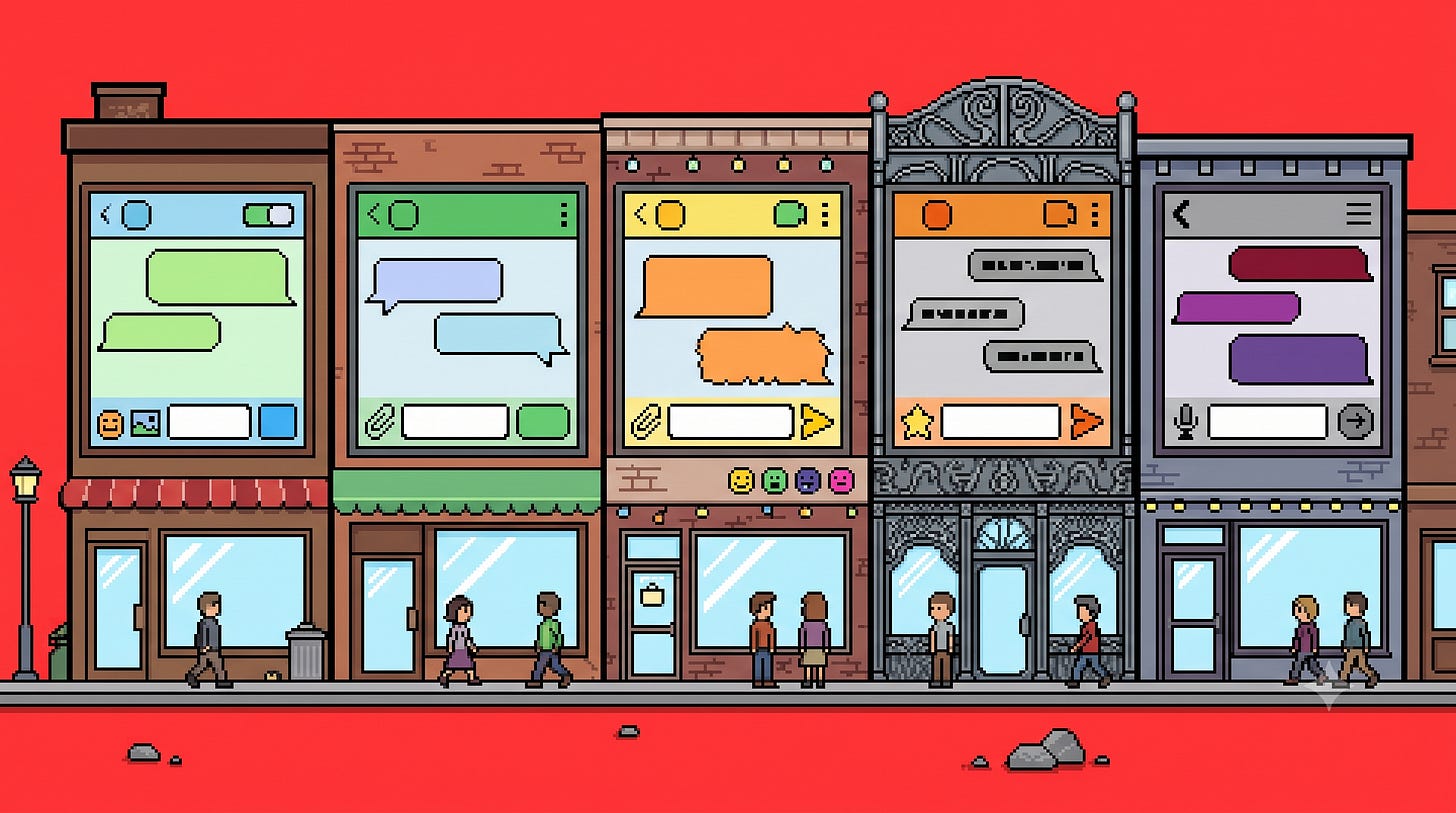 Every vendor has invented its own gestures — the proprietary web, rebuilt for AI.