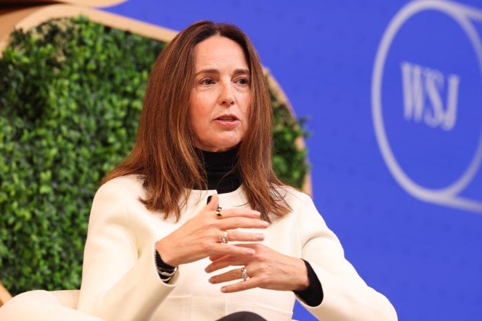 Sarah Friar, CFO at OpenAI, speaking at the WSJ Tech Live event.