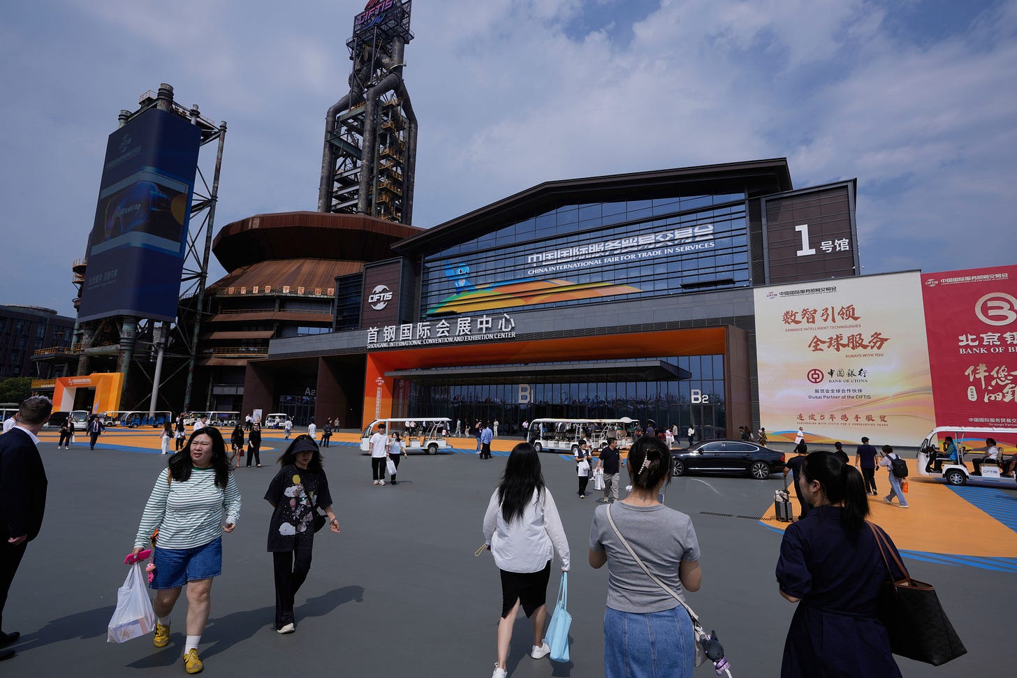 中国经济、中国服贸会。(美联社) 中国经济、中国服贸会。(美联社)