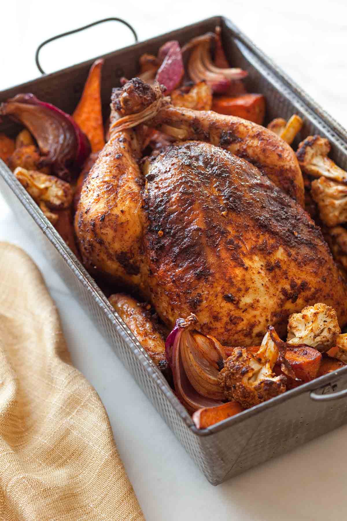 Moroccan-Spiced Roast Chicken