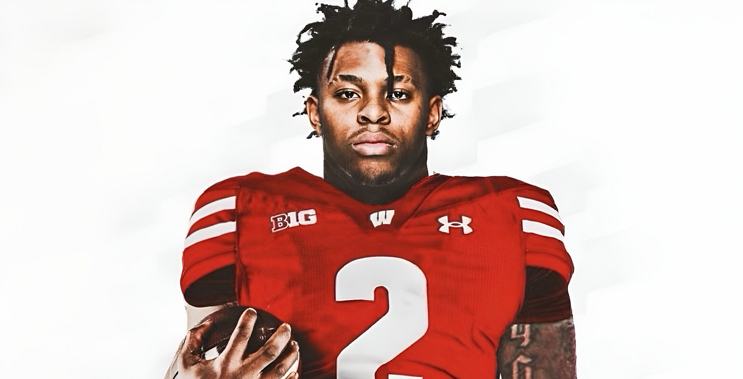 Wisconsin Badgers transfer RB Bryan Jackson. Wisconsin Badgers transfer RB Bryan Jackson.