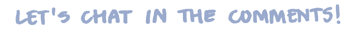 Lets’s chat in the comments Lets’s chat in the comments