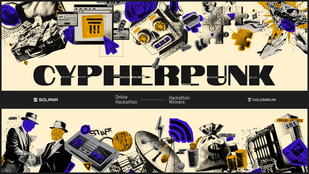 Announcing the Winners of the Solana Cypherpunk Hackathon Announcing the Winners of the Solana Cypherpunk Hackathon