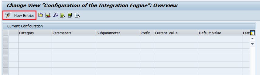 Add new entries to SXMB_ADM Integration Engine Configuration using button.