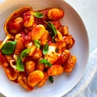 baked gnocchi with mozzarella & tomatoes