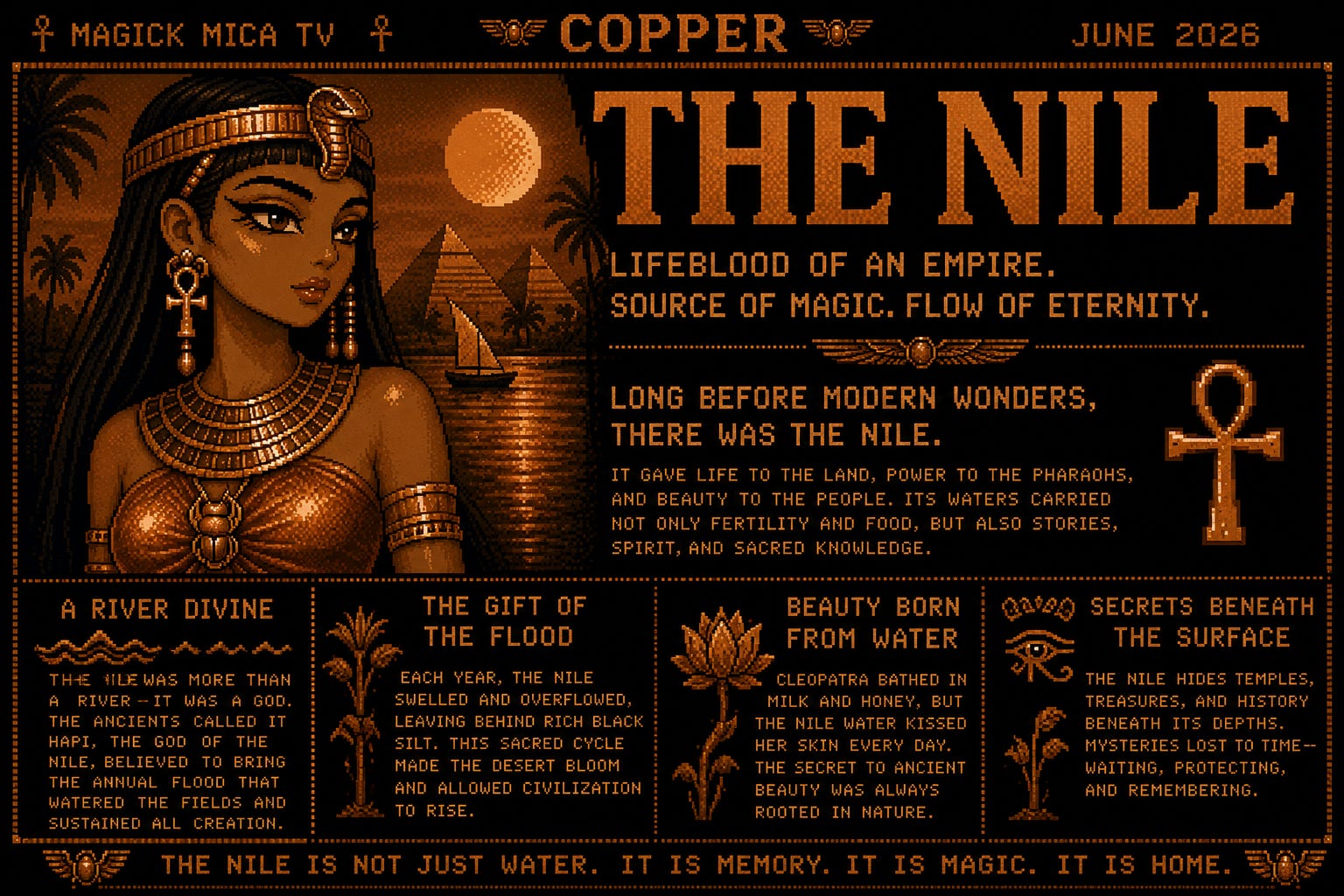 The copper goddess feature artwork