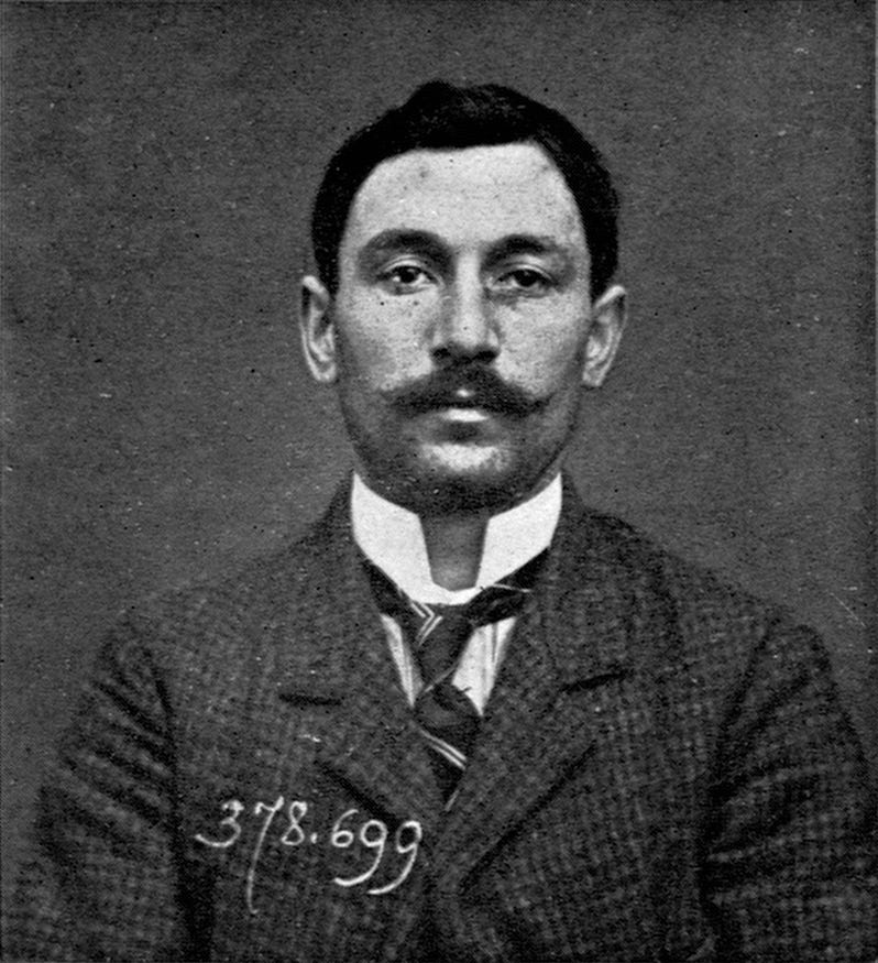Historic photograph portrait of Vincenzo Peruggia Historic photograph portrait of Vincenzo Peruggia