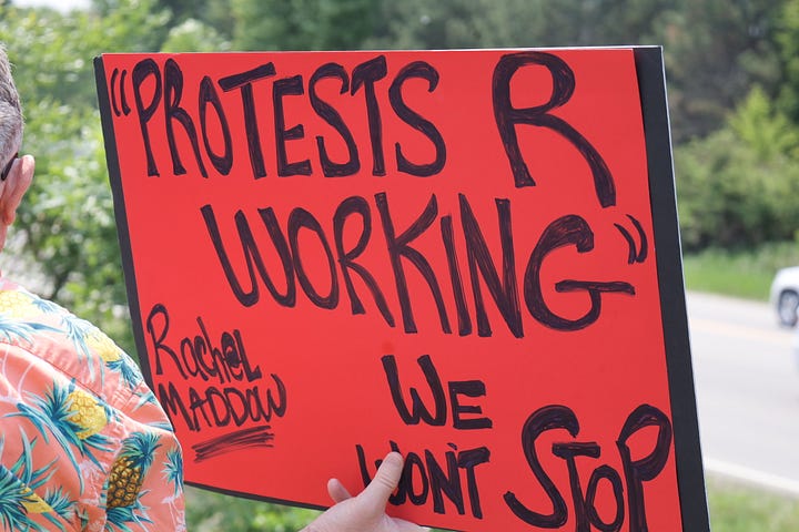 Protest signs