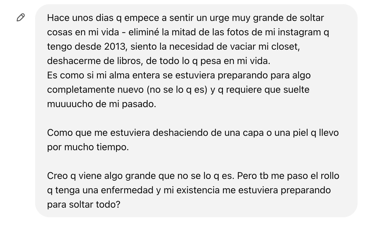 sentir todas las cosas