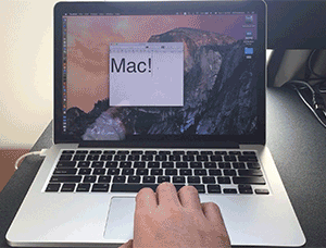 Swiping between OSX and Windows