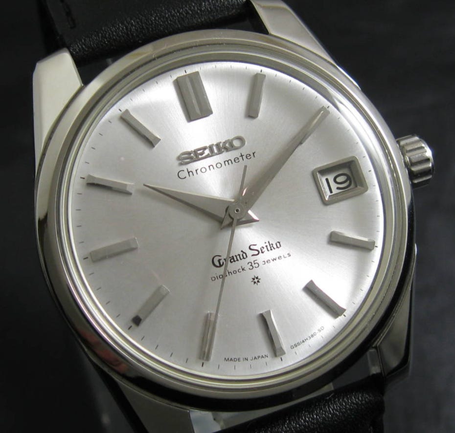 時計 SEIKO Universe DIASHOCK 14KWG 180200 Grand Seiko Diashock Reissue – Analog:Shift