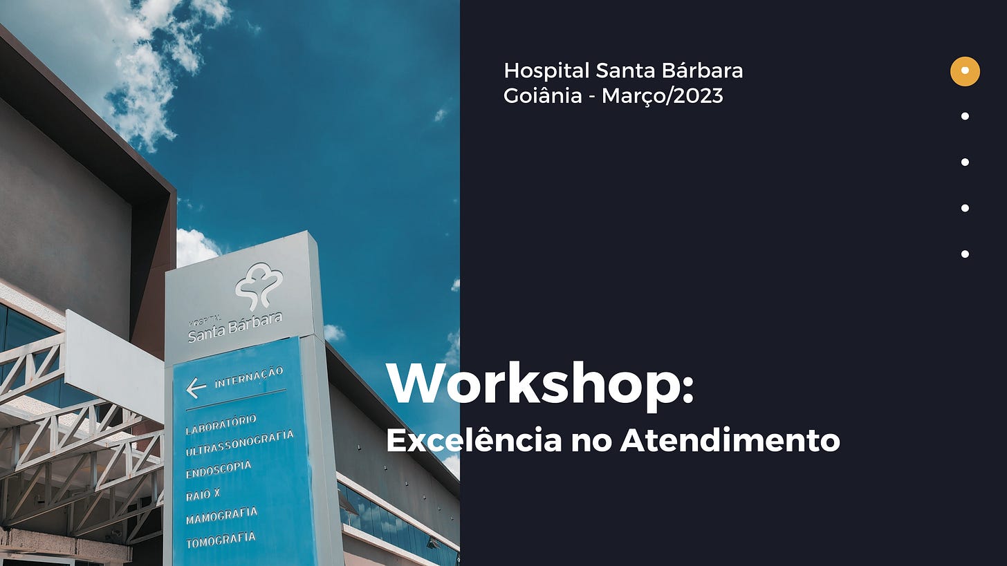 Workshop: excelência no Atendimento – Hospital Santa Bárbara (Março/23)