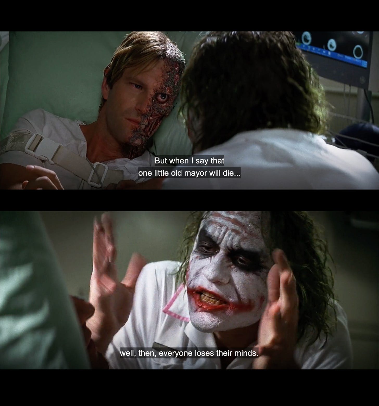 Continued: "But when I say that one little old mayor will die, well, then, everyone loses their minds."
