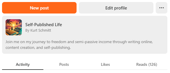 Truncated screenshot of Substack user profile. Truncated screenshot of Substack user profile.