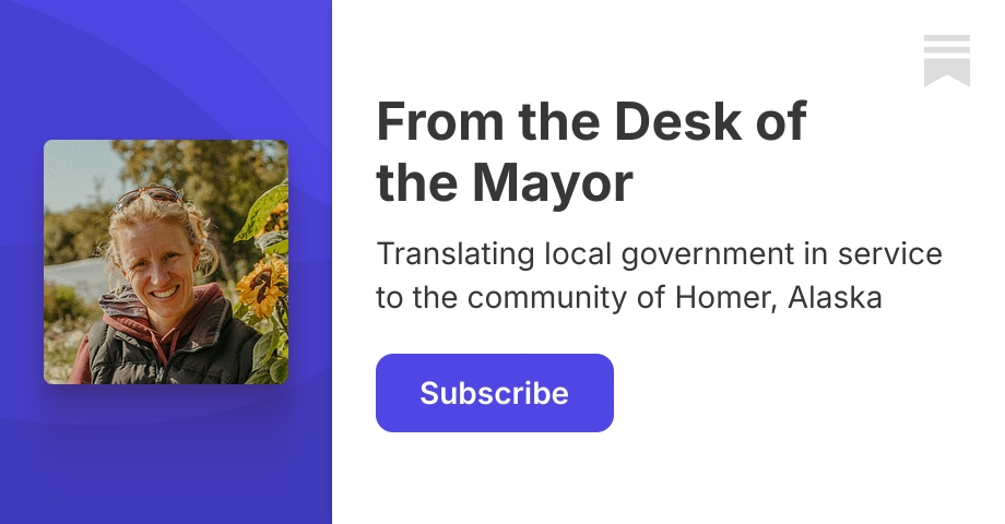 From the Desk of the Mayor | Substack